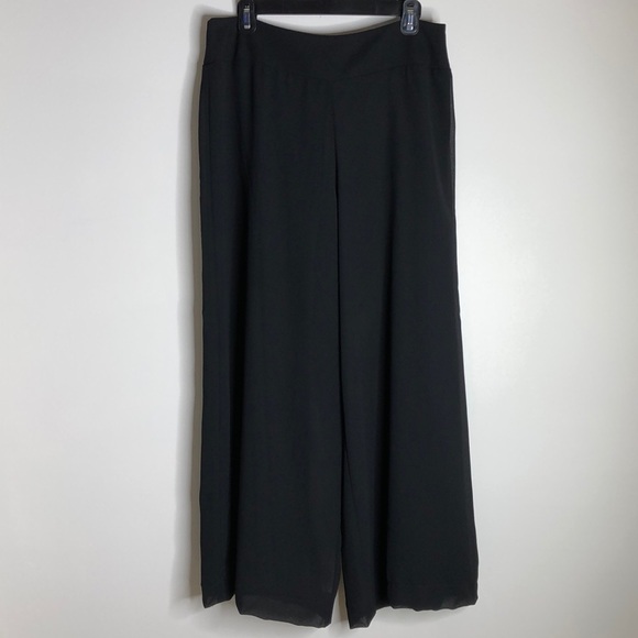 Chadwicks Pants - Chadwick’s Black Wide Leg Dress Pants Size 14 P